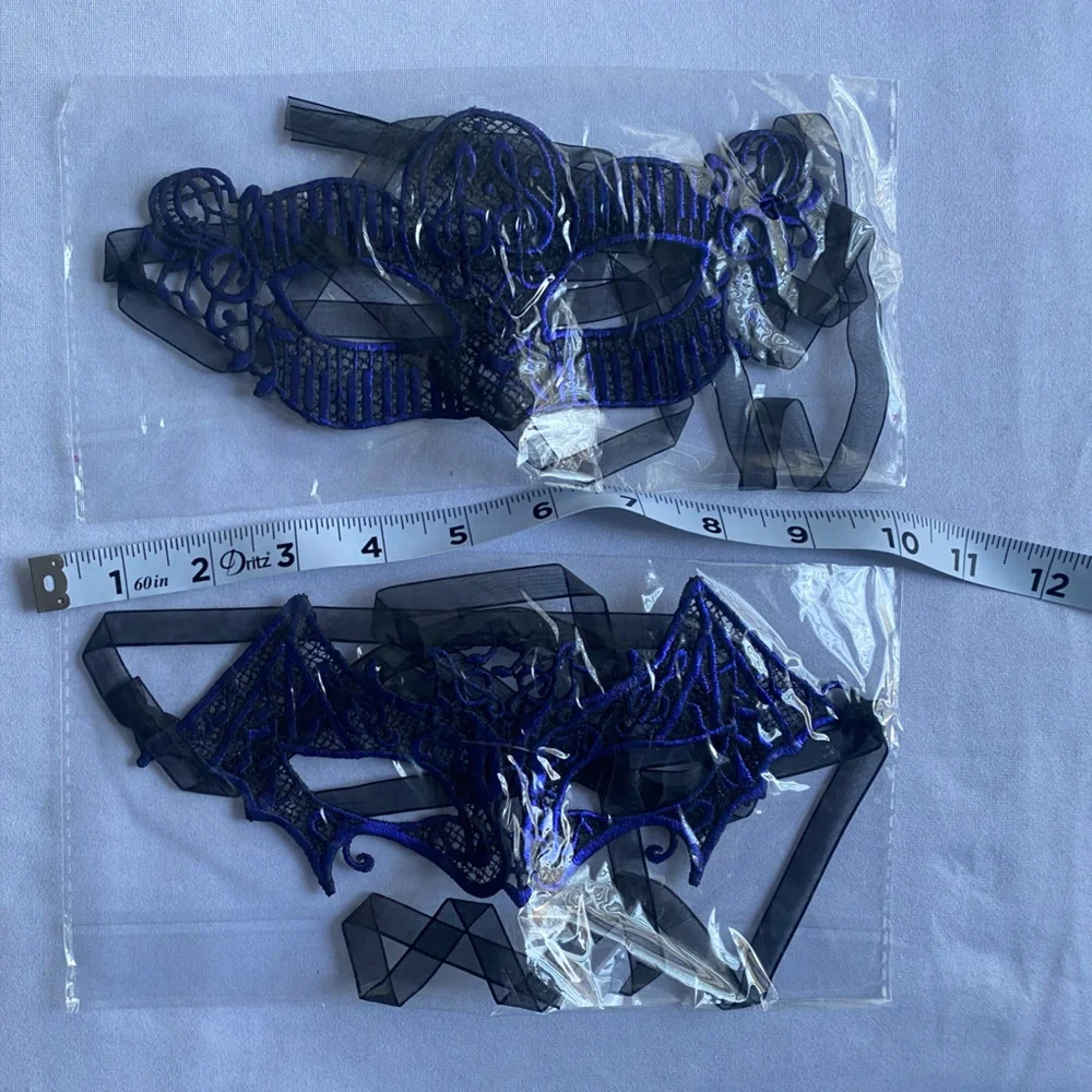 5 pair soft lace musical notes colorful‎ masquerade masks